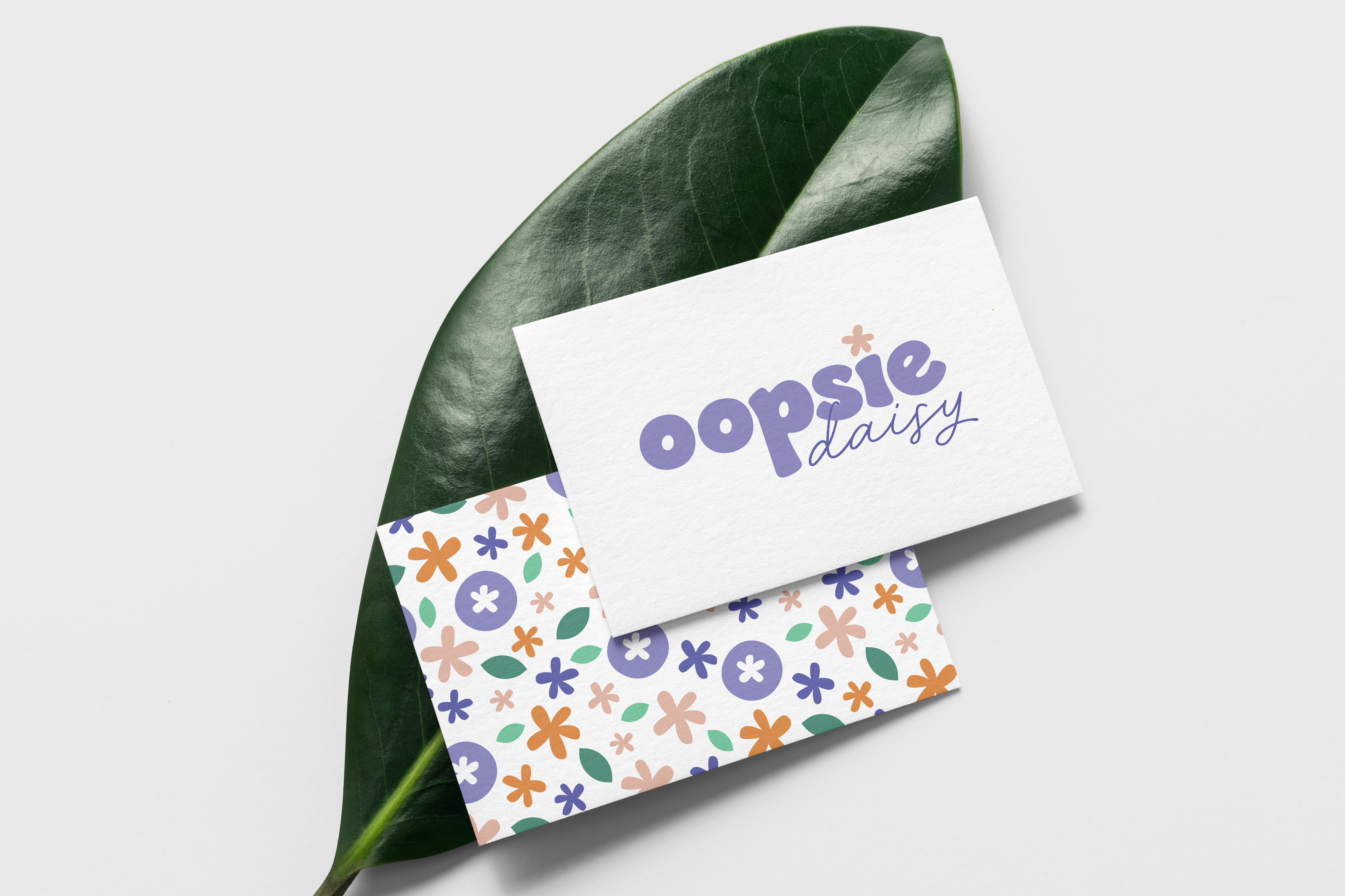 Logo and pattern for a floral business